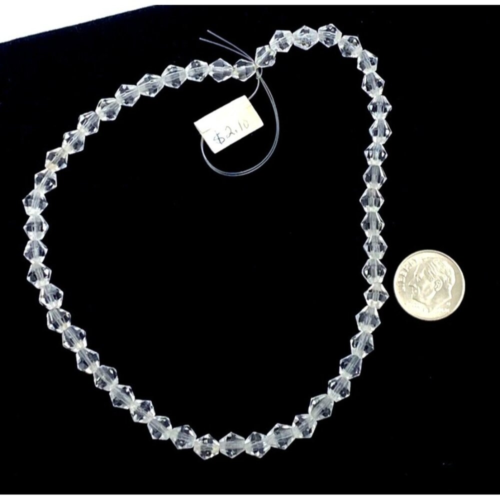 Wild Things Beads Bicone Bead 6x6mm Faceted 50 Per Strand Jewelry Clear